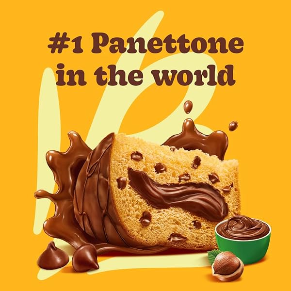 BAUDUCCO CHOCOTTONE HAZELNUT CREAM – MOIST & FRESH CAKE, TRADITIONAL ITALIAN RECIPE WITH FUDGE TOPPING, FILLED WITH HAZELNUT CREAM AND CHOCOLATE CHIPS, 16.0 OZ (PACK OF 1)