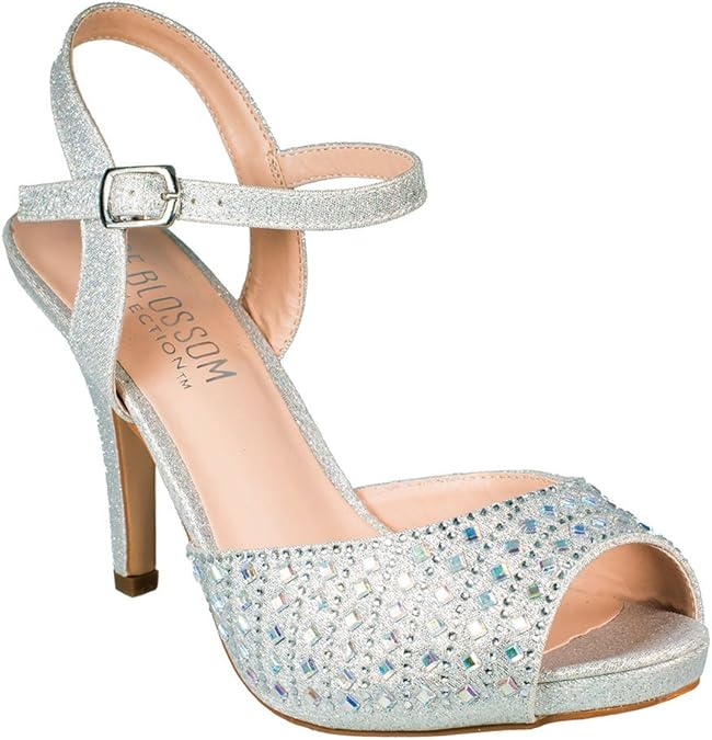 Women Robin Rhinestone Embellished High Heel Women Robin Rhinestone Embellished High Heel