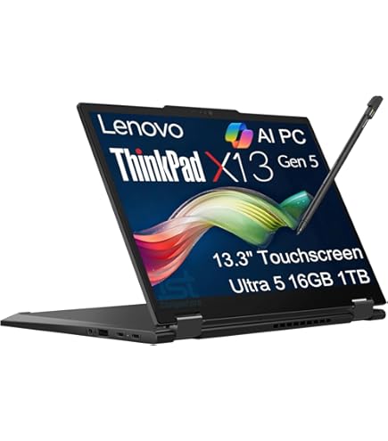 Amazon.com: Lenovo ThinkPad X13 Yoga Gen 5 2-in-1 Business AI