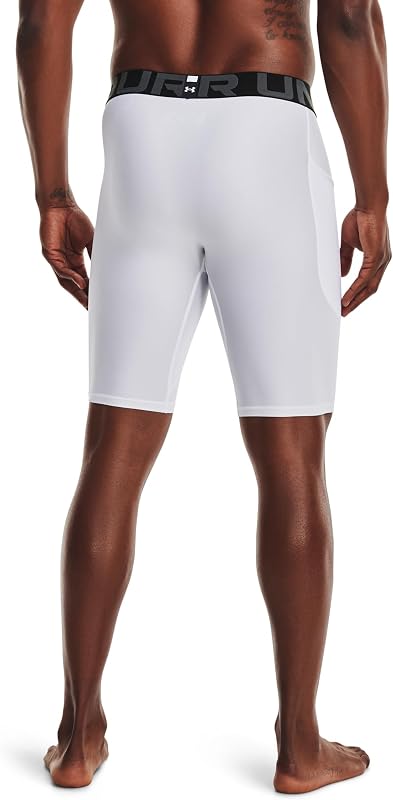 Men's Heatgear Compression Shorts White/Black XXL XXL