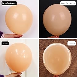RUBFAC 129pcs Nude Balloons Different Sizes 18 12