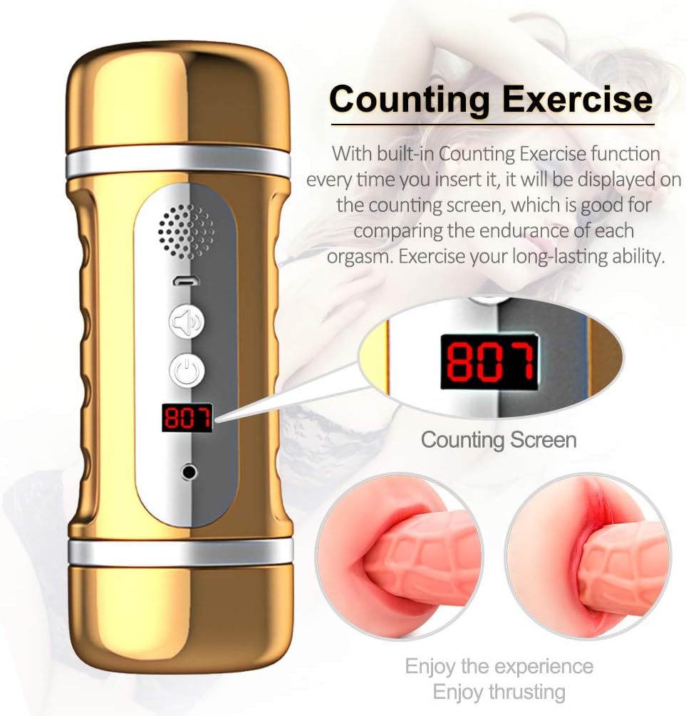 USB Charging Automatic Piston Cup Sucking 360° Rotating Electronic Massage Pocket Puss-ey Stroker Pussy Cup Male Strong Sucking Vibrating Toys Aúto Male Toys for Men Sexy Underwear for Men