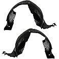 TRQ Front Inner Fender Liner Set Compatible with 2013-2015 Chevrolet Malibu 2016 Malibu Limited GM1248235 GM1249235