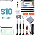 Tpyag Screen Replacement for Samsung Galaxy S10,Replacement Screen for Galaxy S10 Series 6.1 inch,Screen Repair Kit with Waterproof Adhesive(NO OLED & Touch Digitizer)