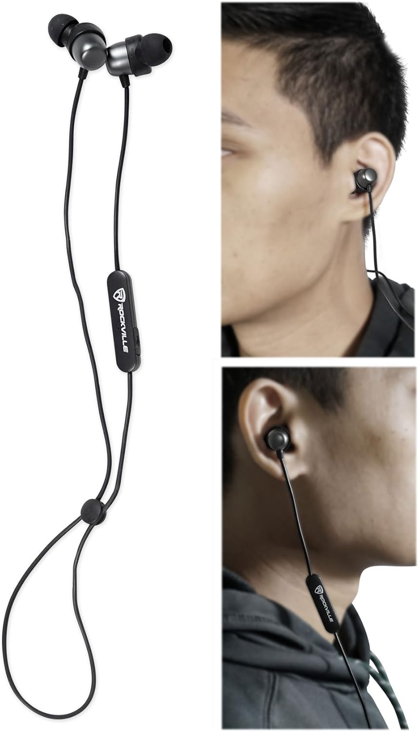 Rockville EBT35 Gunmetal Bluetooth Earbuds inEar Sport... eBay