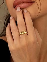 FaithHeart Personalized Custom Claddagh Rings Size