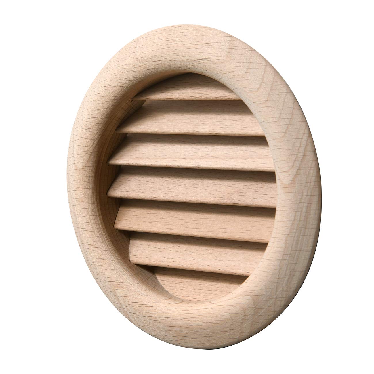 Ventilation Grille LGRS100F Round Beech Wood Recessed Ventilation Grille Diameter 110mm
