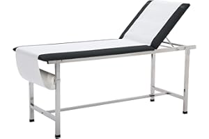 VIVACOMFORT AdirMed Viva Comfort Folding Medical Exam Table, Basic Adjustable Patient Treatment Table, Doctor Bed with Folding Legs, 74.8''L x 27.5''W x 31.4''H