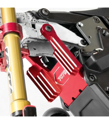 CHICIRIS Bobine De Plongée En Alliage D'aluminium – Accessoire De Stabilisation Pour Losi 1/4 PROMOTO MX – Bleu, Rouge Ou Noir – Installation Facile