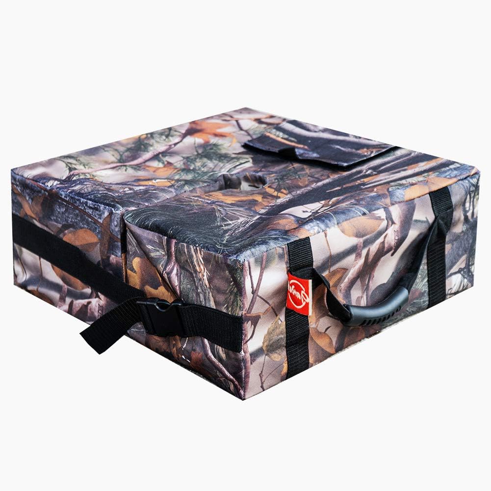 Gardeb Square Umbrella Base Weight Bag - Patio Umbrella Weight for Offset Patio Umbrella Fits Cantilever, Market, Shanghai or Any Outdoor Umbrella with Stand Weather Sandbags (Camouflage 18 inches)