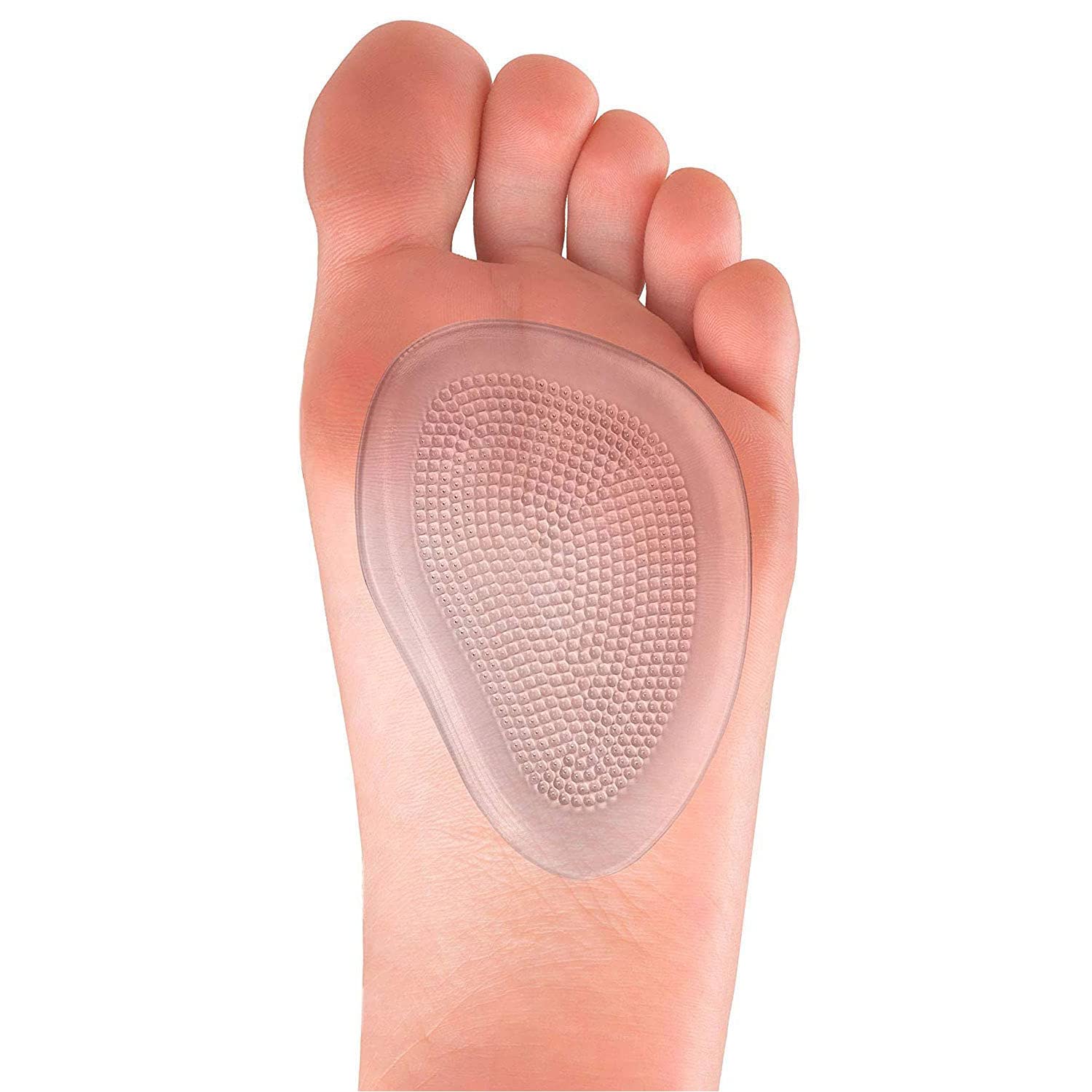 PEDIMEND Metatarsal Gel Pads (1PAIR) - Perfect for Conditions Such as Fat Pad Atrophy, Metatarsalgia, Neuromas, Burning Sensations - Prevent Blisters & Callus - High Heel Inserts For Women - Foot Care