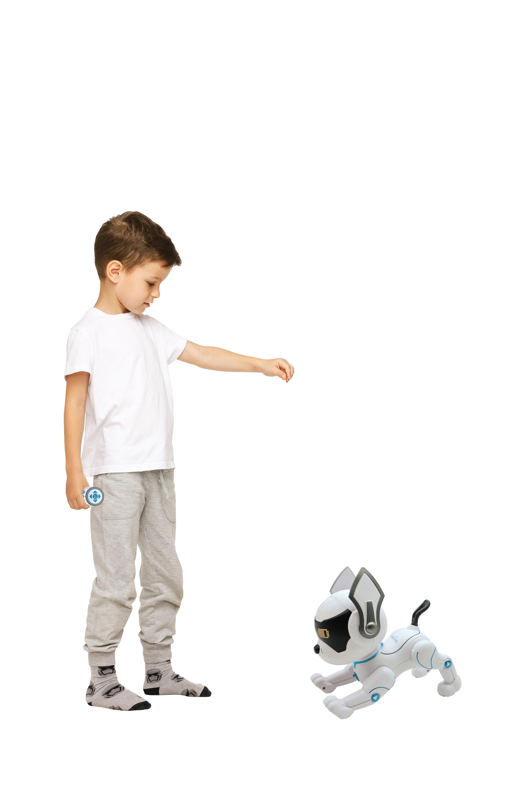 Lexibook Power Puppy® Jr - My Little Robot Dog - Robot Dog with Sounds, Music, Light Effects - Barks and Walks Like a Real Dog, Toy for Boys and Girls - PUP01