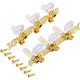 1 Pair 3L3R Classical Guitar Guitar Tuners,6 Strings Tuning Keys Pegs | Guitar String Tuning Peg Tuner Machine Head with Srews,Guitar Tuners Machine Heads Keys Part Parts Accessories