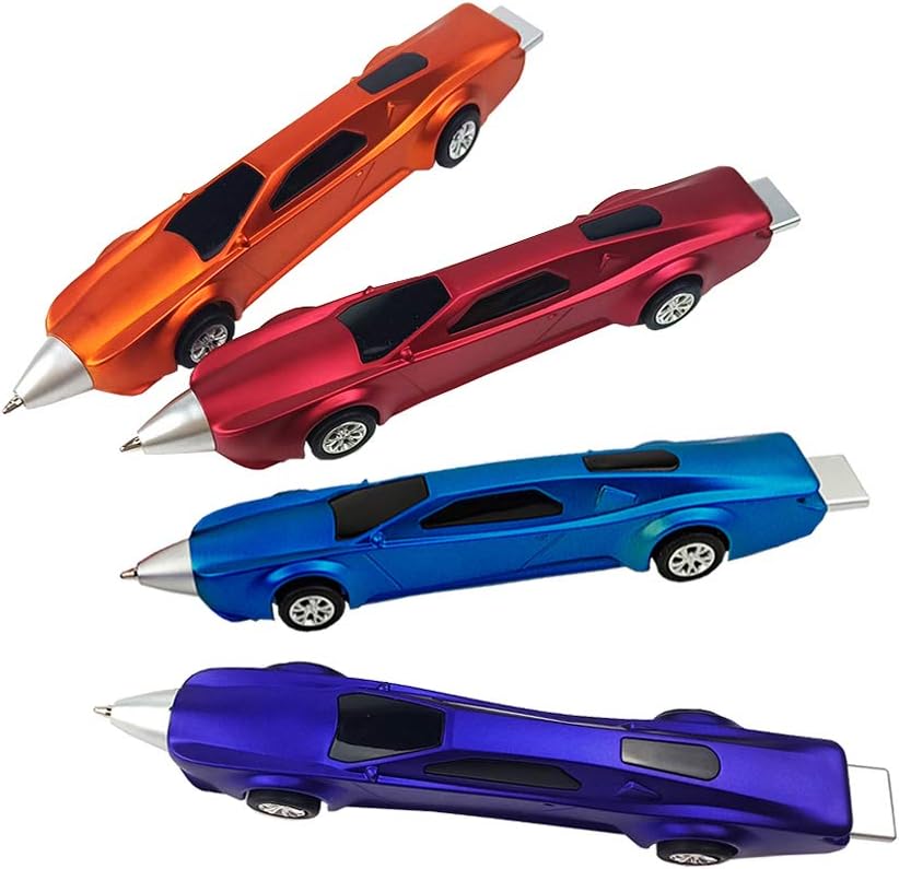 4PCS Sports Car Pens Car Ballpoint Pen Funny pens for Kids