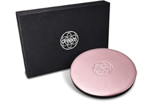 Dreem Beam 10W Wireless Charger - Premium Vegan Leather, Qi-Certified Inductive Fast Charging Pad, Beautiful Gift-Box - Rose