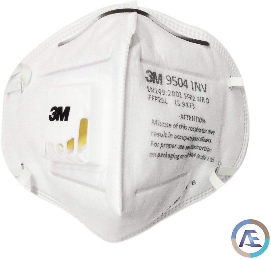 AREX 3M 9504INV P2 N95 Respirator Pollution Mask, Pack of 3