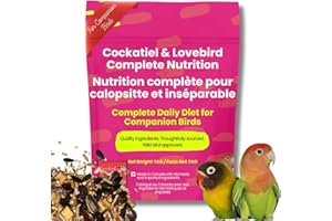 Chirp & Maple, Cockatiel & Lovebird Complete Nutrition, Bird Food, 3KG (6.6LB)
