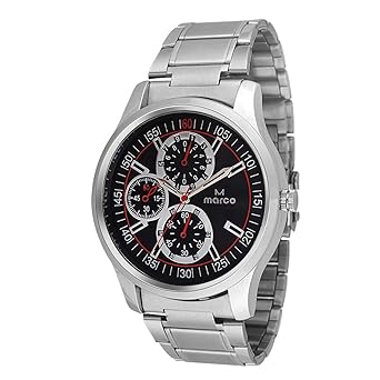 Quartz Movement Analogue Black Dial Mens Watch - MR-170