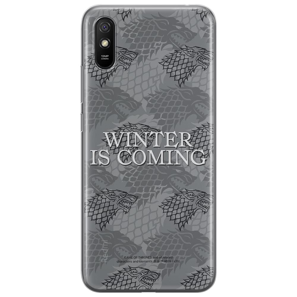ERT GROUP mobile phone case for Xiaomi REDMI 9A original and officially Licensed Game of Thrones pattern 019 optimally adapted to the shape of the mobile phone, case made of TPU