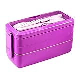 Iteryn Stackable Bento Box Lunch Box, Wheat