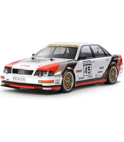 Amazon.com: TAMIYA 110 1992 Audi V8 Touring TT-02 TAM58699A Cars