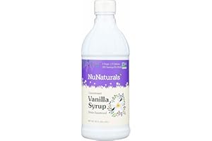 NuNaturals Stevia Syrup, Sugar-Free Sweetener, Plant-Based Sugar Substitute, Zero Calorie, Sugar-Free Syrup, Vanilla, 16 oz