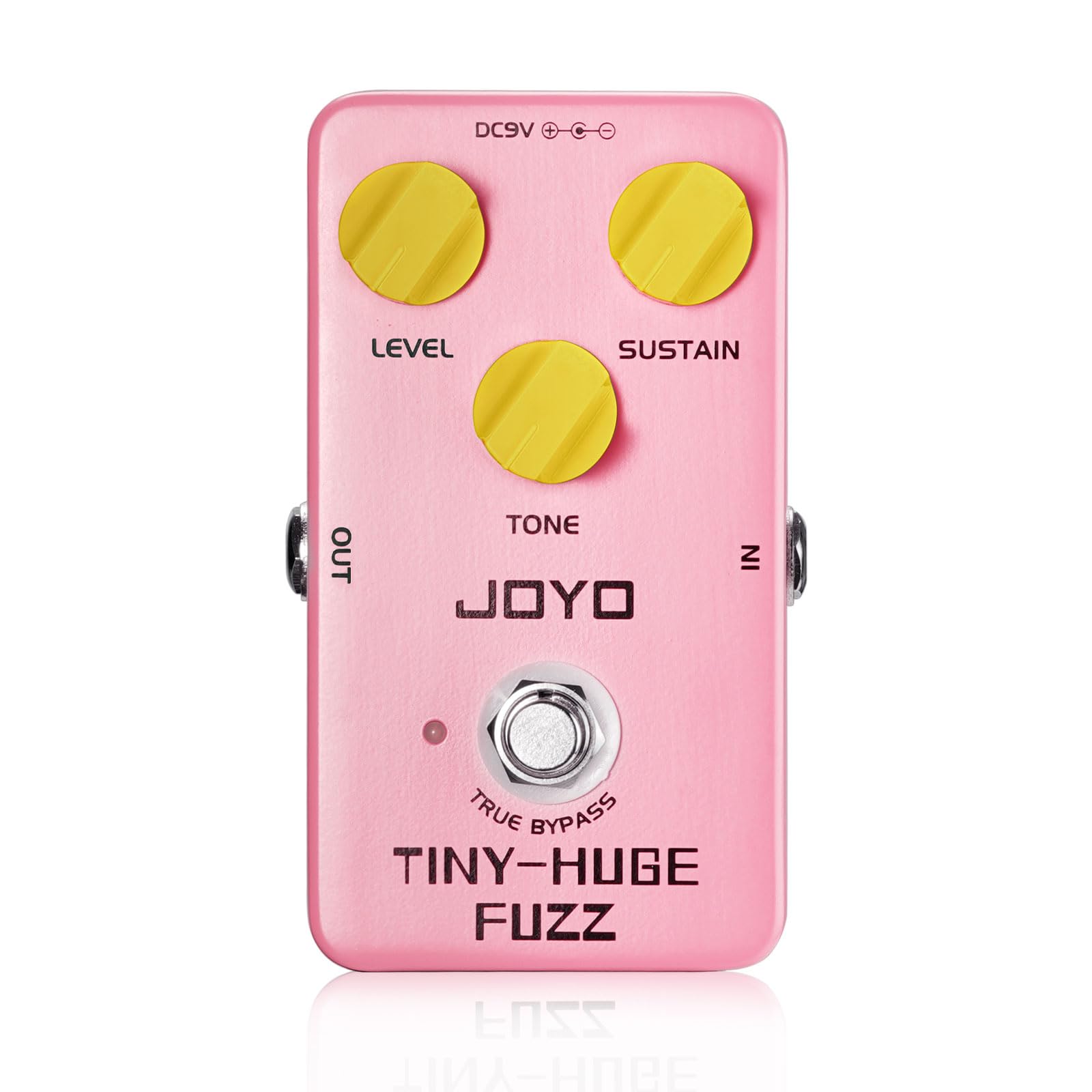 JOYO Fuzz Guitar Pedal Classical Vintage Fuzz Tone for Electric Guitar Punchy Bass and Long Sustain Tone True Bypass (TINY-HUGE JF-26)