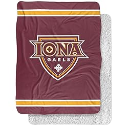 Iona College Blanket, 60"x80" Primary Logo, Silky