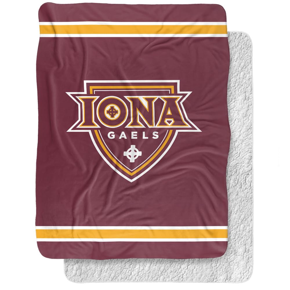 Iona College Blanket, 60"x80" Primary Logo, Silky