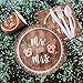 Juvale Bridal Shower Plates, Napkins, Cups & Cutlery - 9 in Dinnerware, 9 oz Cups, 6 in Flatware, 144 pcs, Pink Floral - Engagement Party Plates & Napkins - Wedding Decorations - Mr & Mrs Tableware
