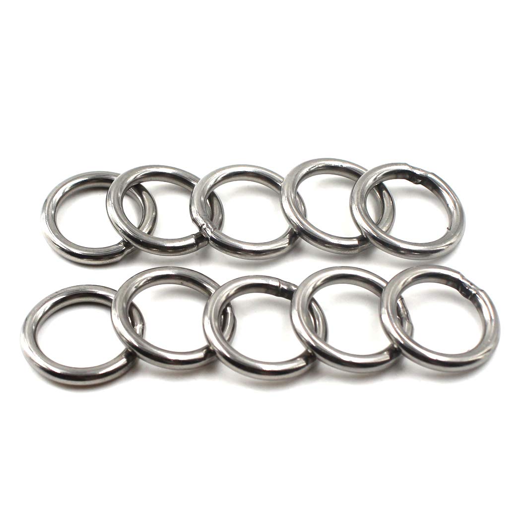 5X60mm 304 Grade Stainless Steel Strapping Welded Round O Rings for Yoga Rings,Dog Chains and Fitness Rings(10PCS)