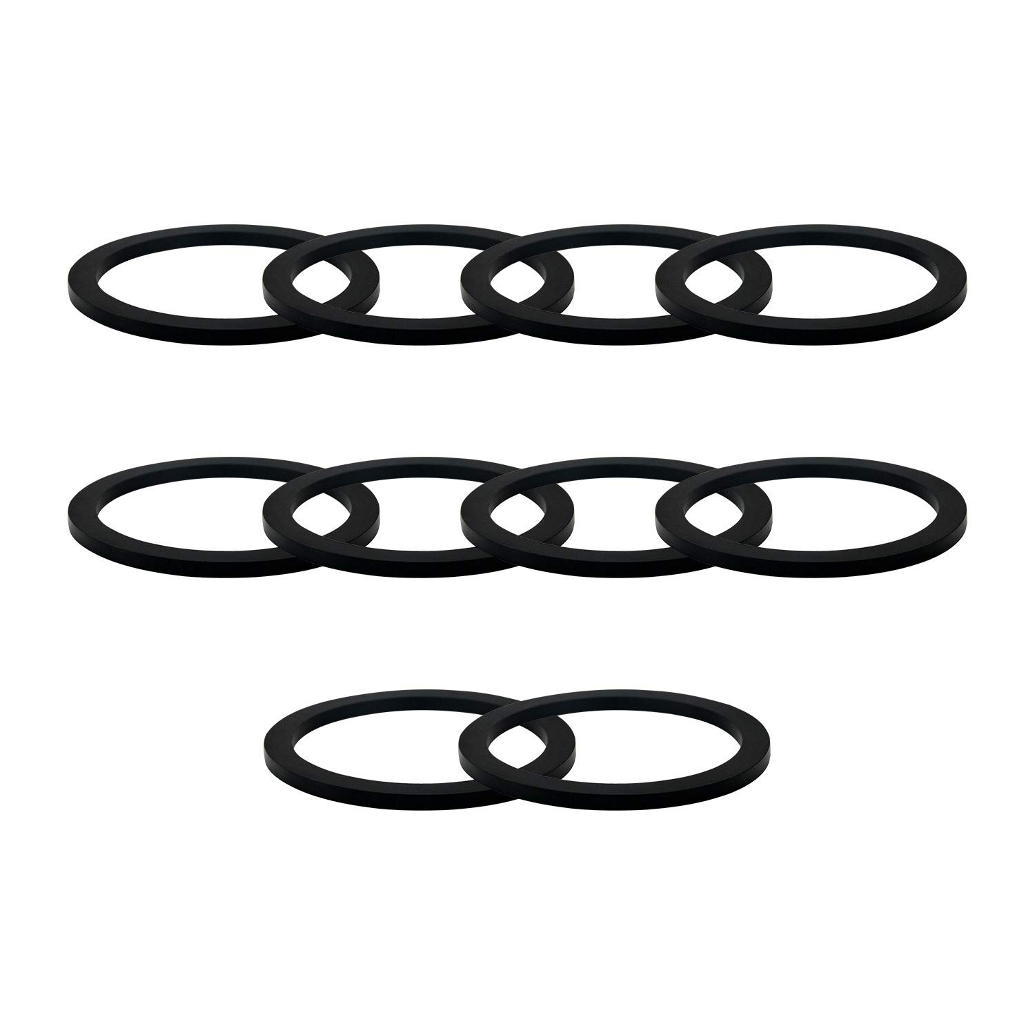 Photo 1 of 1.5"Camlock Gasket Fitting - Cam Lock Hose Seal for Female Coupler - Cam Groove Replacement Rubber Washer (10-Pack)