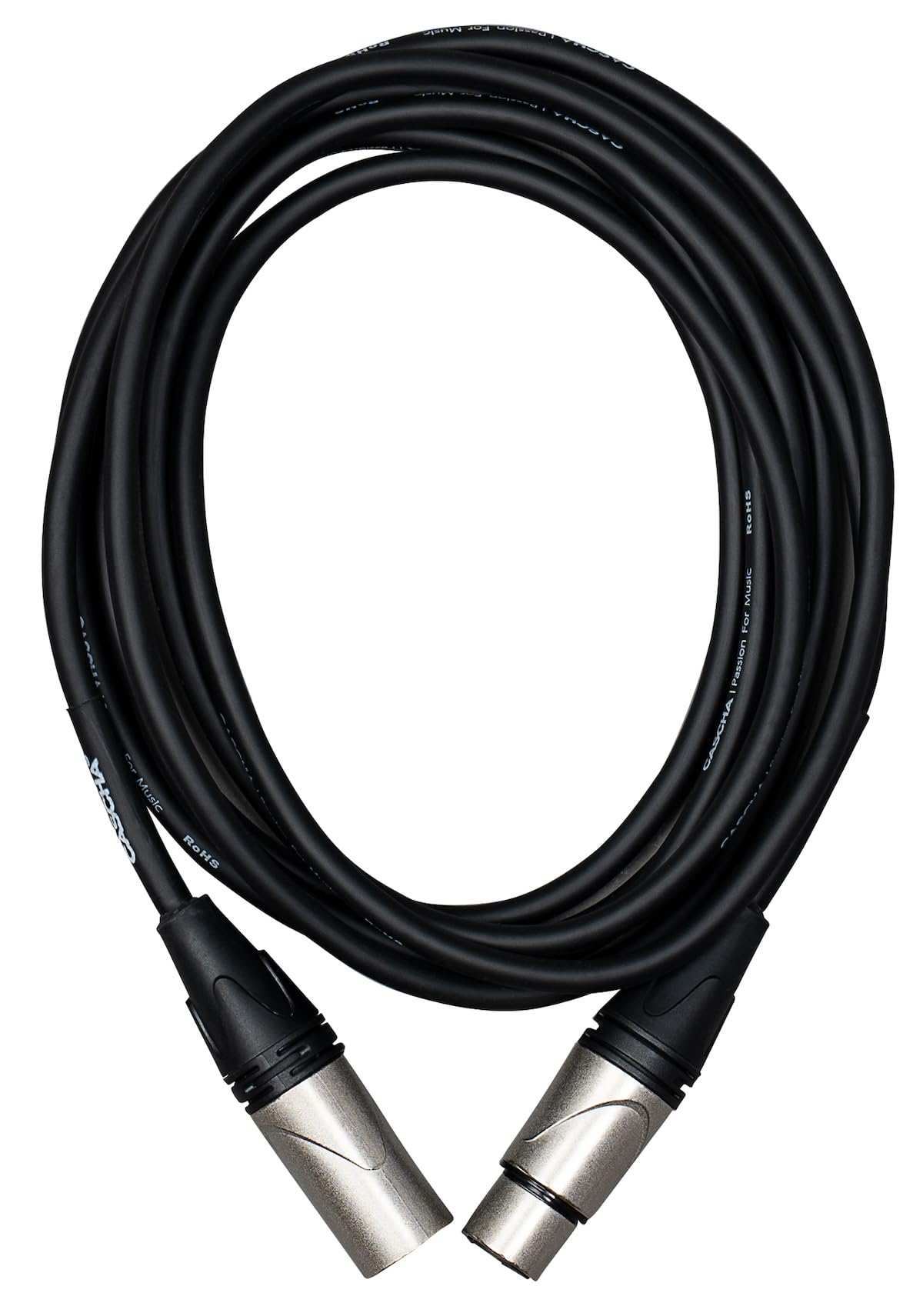 CASCHA Advanced Line Microphone Cable, Black, 9 m