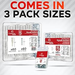 CrimsonMark 20Pcs Self Drilling Drywall Anchors and