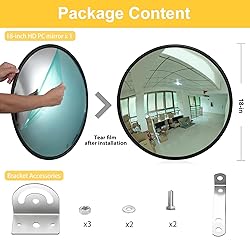 Angooni Unbreakable Convex Mirror 18 inch Safety