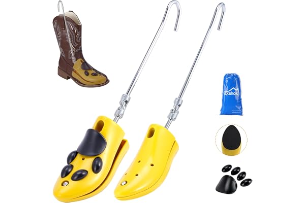 Exshoiu Shoe Boot Stretcher for Cowboy Boots, Boot Expander for Thick Feet and Wide Feet, Adjustable Boot Widener Stretcher