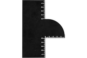 GOSKNOR Enhancement Card for Barbers with Measurement Indicators, Reusable Hairline Shaping Tool and Color Spray Edge Line up Tool for Barber Accessories