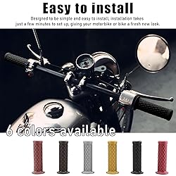 Gasedin 2 PCS Motorcycle Hand Grips, 7.8" Anti-Slip