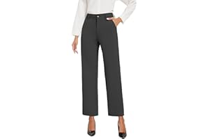 KICZOY Womens Dress Pants Stretchy Business Casual Work Pants Straight Leg Slacks for Office
