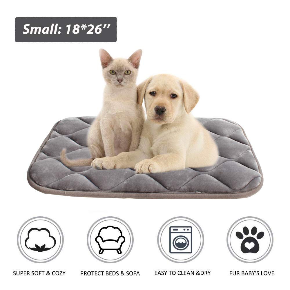 Furrybaby Dog Bed Mat Soft Crate Mat with Anti-Slip Bottom Machine Washable Pet Mattress for Dog Sleeping