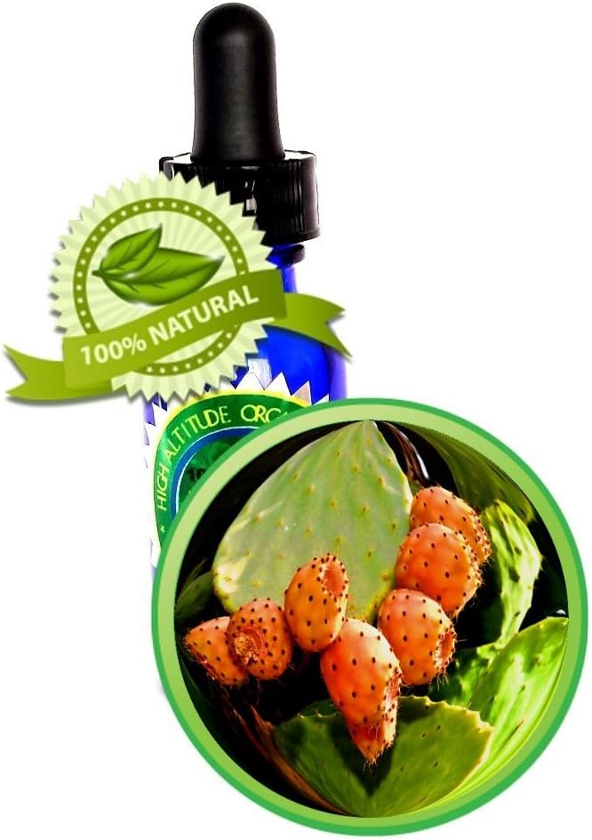 Prickly Pear Seed Oil - Opuntia Ficus-indica (Morocco) - 1/2 oz (15ml) - Super Antioxidants, Moisturizer, Skin Nutrient, Amino acids, Vitamins