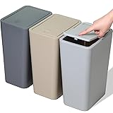 RTWDKFQ 3 Pack Bathroom Small Trash Can with