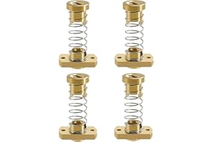 3Dman T8 Anti-Backlash Spring Loaded Nuts Elimination Gap Nut Z-axis for Upgrade Ender 3 Ender 3s Ender 3 Pro V2 CR-10 Tornado 3D Printer 8mm Acme Threaded Rod -4pcs