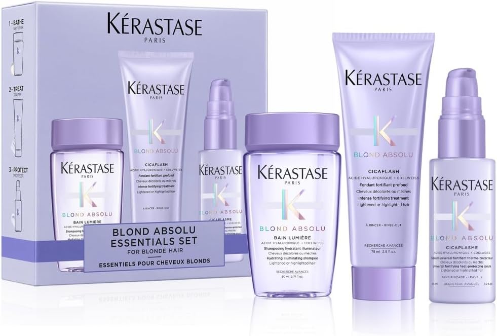 Kérastase Blond Absolu Discovery Set Travel Size Shampoo Conditioner Serum