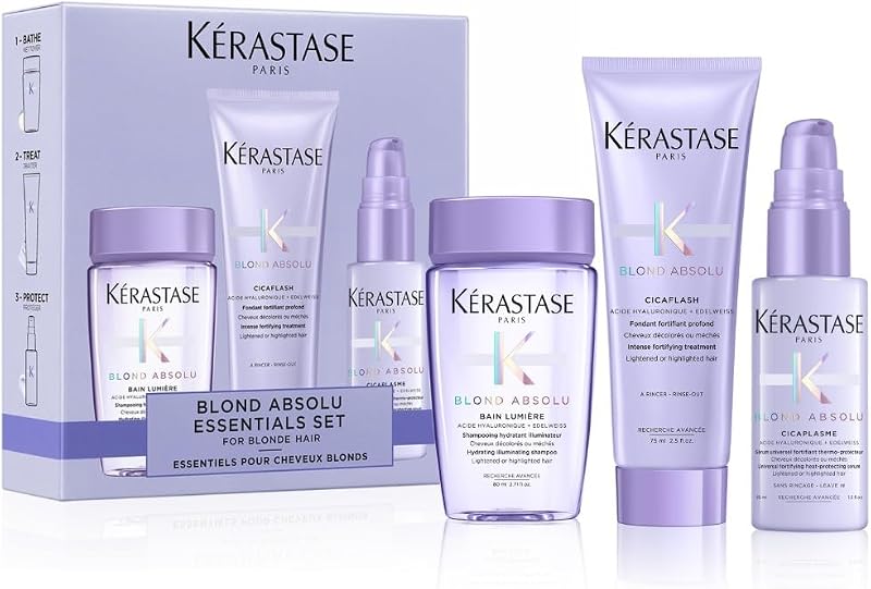 Kérastase Blond Absolu Discovery Set Travel Size Shampoo Conditioner Serum