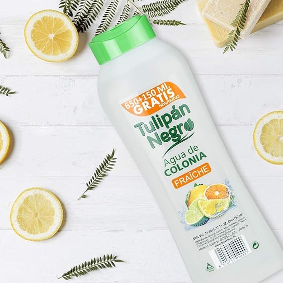 Tulipán Negro Agua De Colonia Fraîche 800 Ml, Multicolor, Cítrica