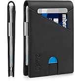 Zitahli Wallet for Men - with Money Clip Slim Leather Slots Credit Card Holder RFID Blocking Bifold Minimalist Wallets with Gift Box