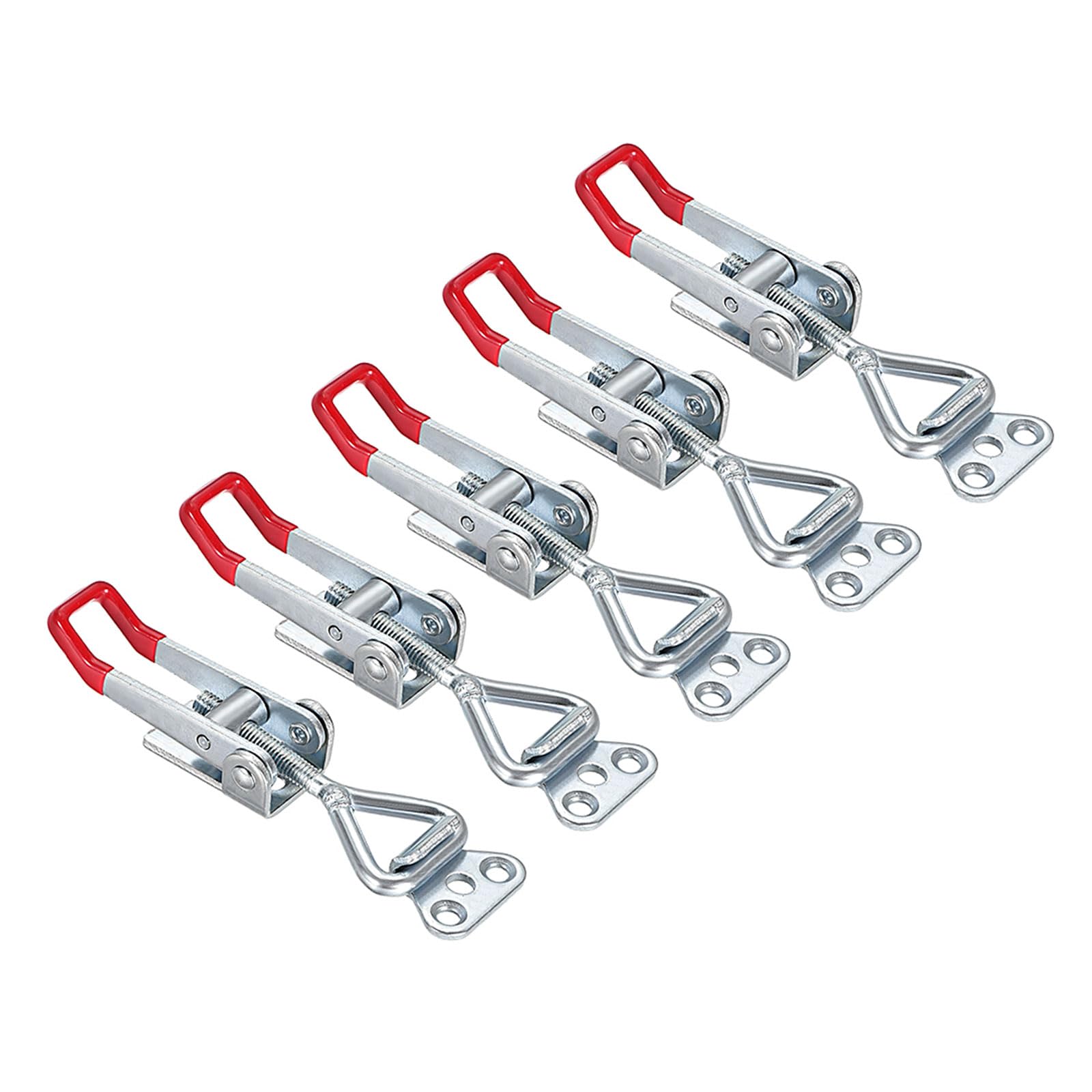 CoCud Toggle Latch Clamp, 330Lbs Holding Capacity, Pull Action Adjustable Latch - (Applications: for Smoker Lid), 5-Pieces