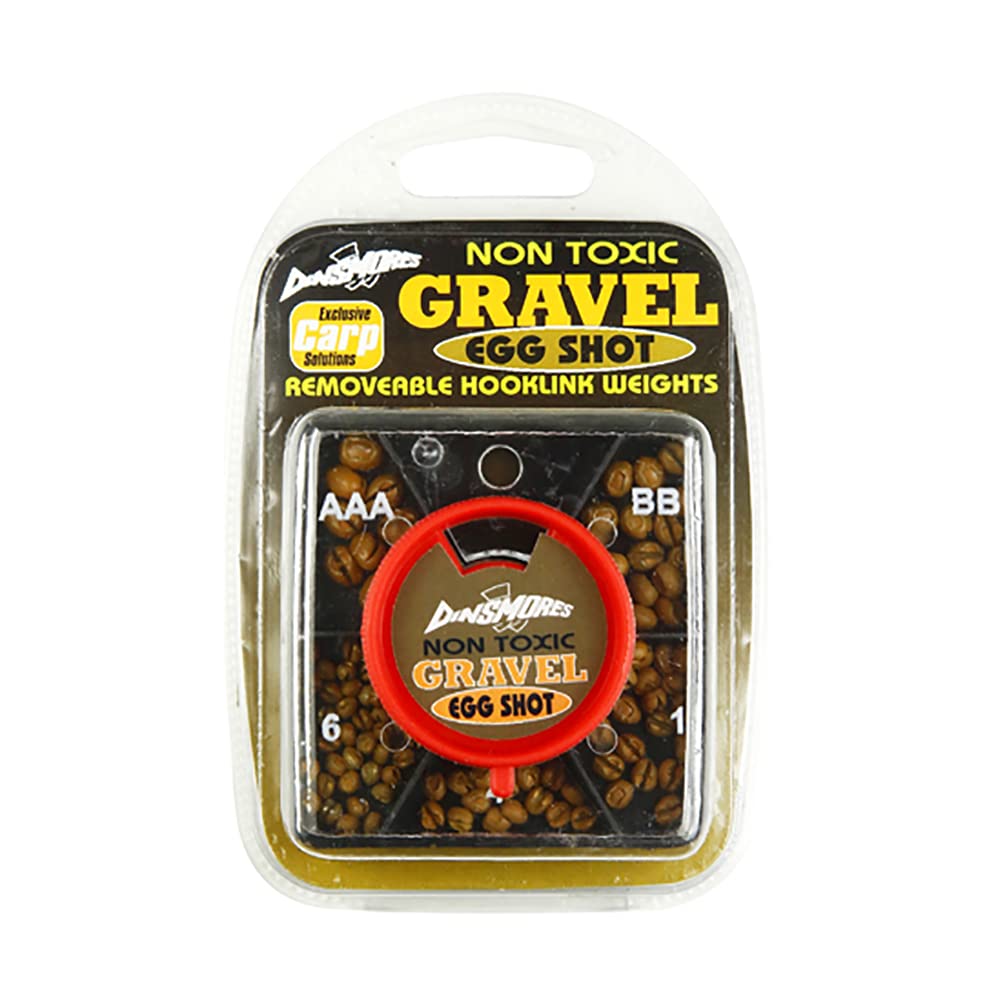 Dinsmores 5 Way Dispenser - Gravel Egg Shot - Super Soft - Non-Toxic Fishing Shot, Brown
