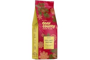 DOOR COUNTY COFFEE & TEA CO. Door County Coffee Door County Christmas Flavored Coffee Ground | 8oz Bag | Holiday Seasonal Coffee | Medium Roast | 100% Specialty Arabica Coffee | Cinnamon & Spice Flavored Coffee